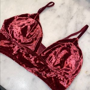 Velvet bralette